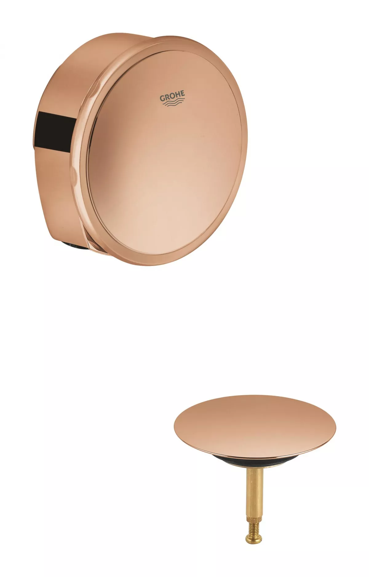 Ornament preaplin si evacuare Grohe 19952DA0, TalentoFill, pentru evacuare cada Grohe, lucios, cupru