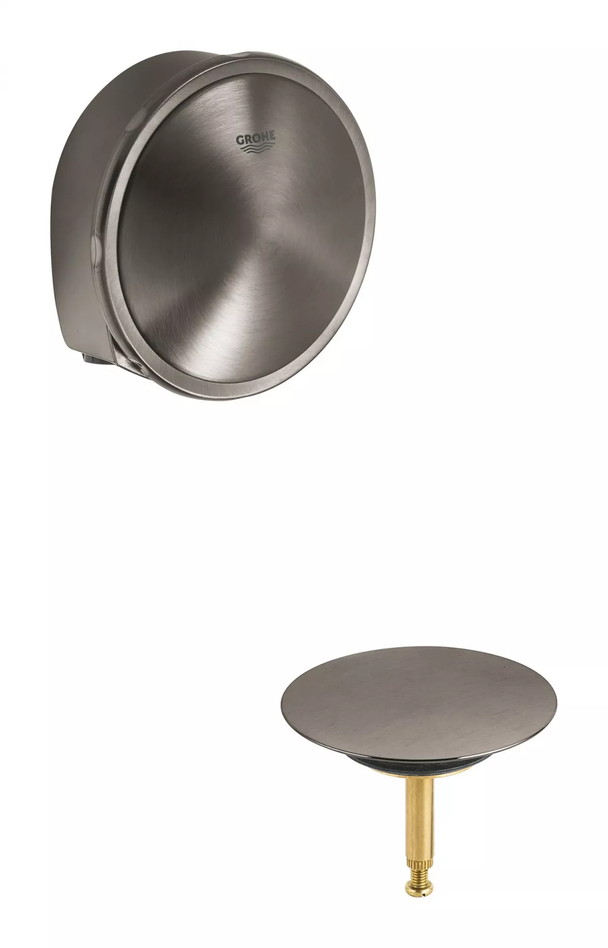 Ornament preaplin si evacuare Grohe 19952AL0, TalentoFill, pentru evacuare cada Grohe, mat, grafit