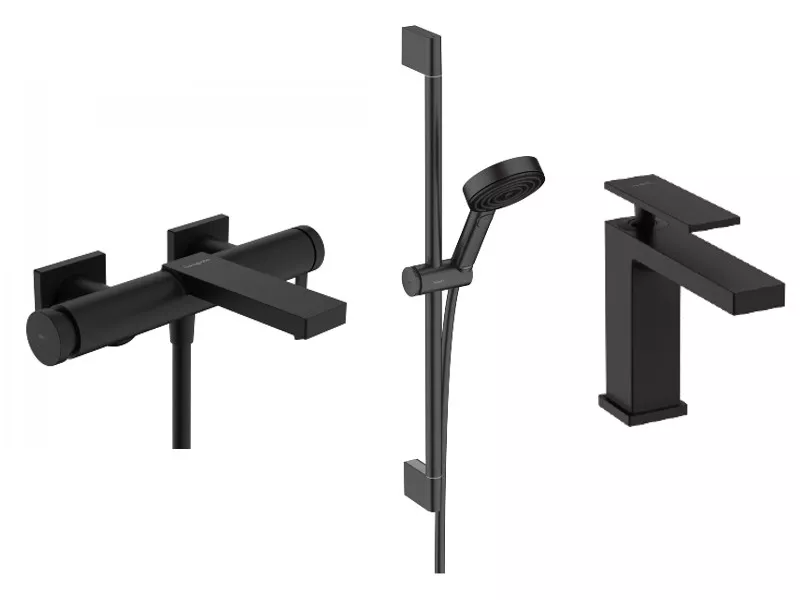 Pachet 3in1 cada Hansgrohe Tecturis E, aparenta, coloana …