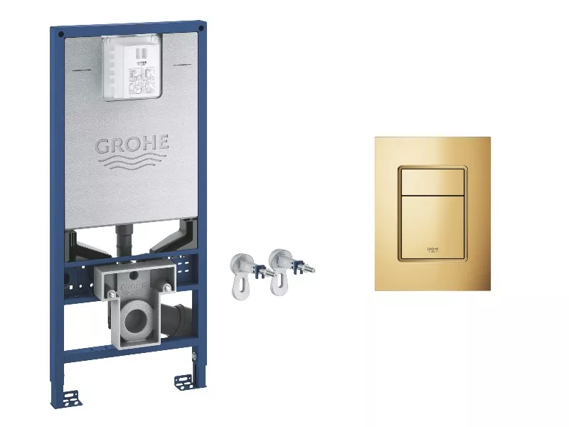 Pachet 3in1 cadru WC Grohe Rapid SLX 39596000, incastrat, a…