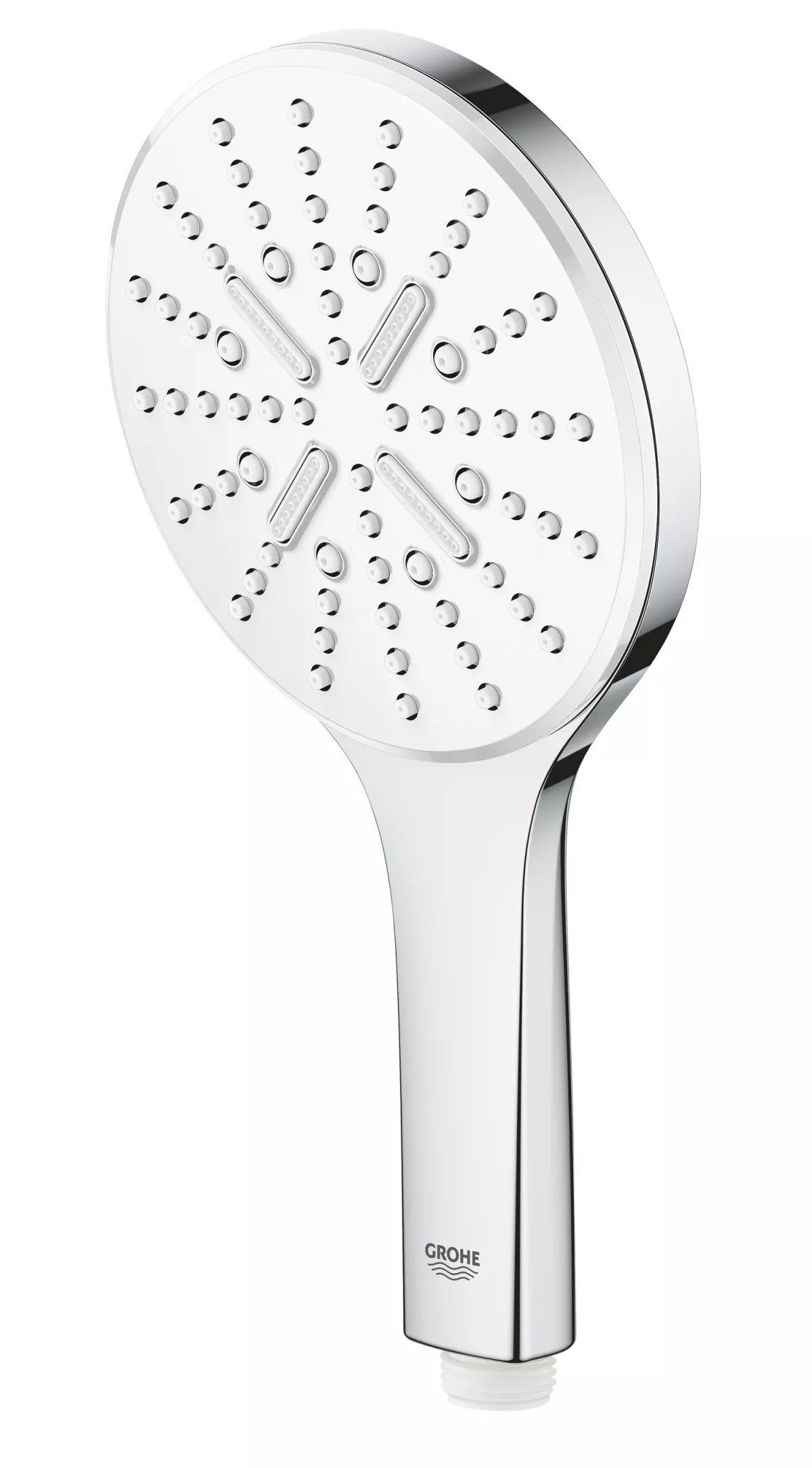 Para de dus Grohe 26544LS0, Rainshower SmartActive 130, 1/2'', universala, 3 pulverizari, anti-calcar, crom/alb