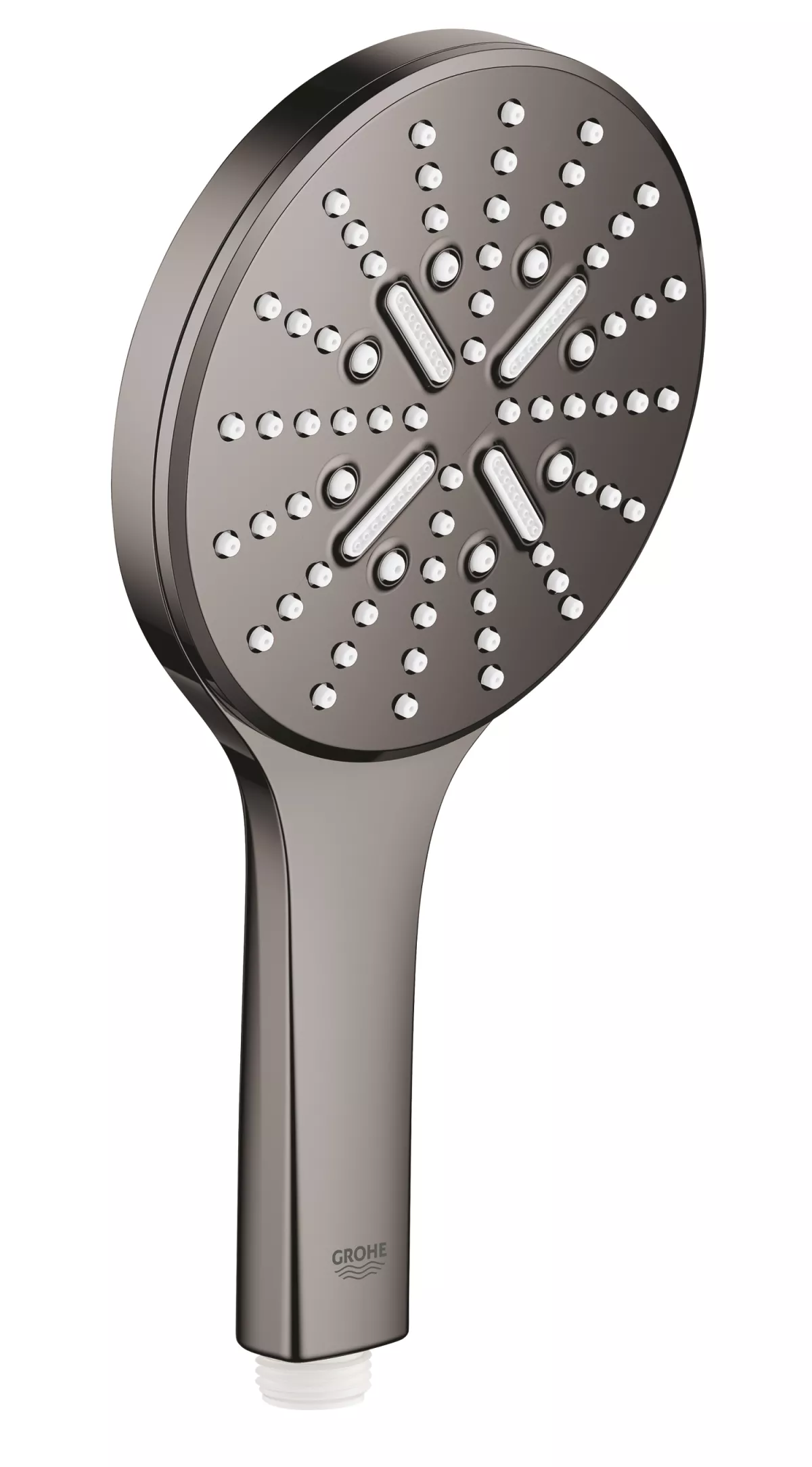 Para de dus Grohe 26574A00, Rainshower SmartActive 130, universala, 3 pulverizari, anti-calcar, lucios, grafit