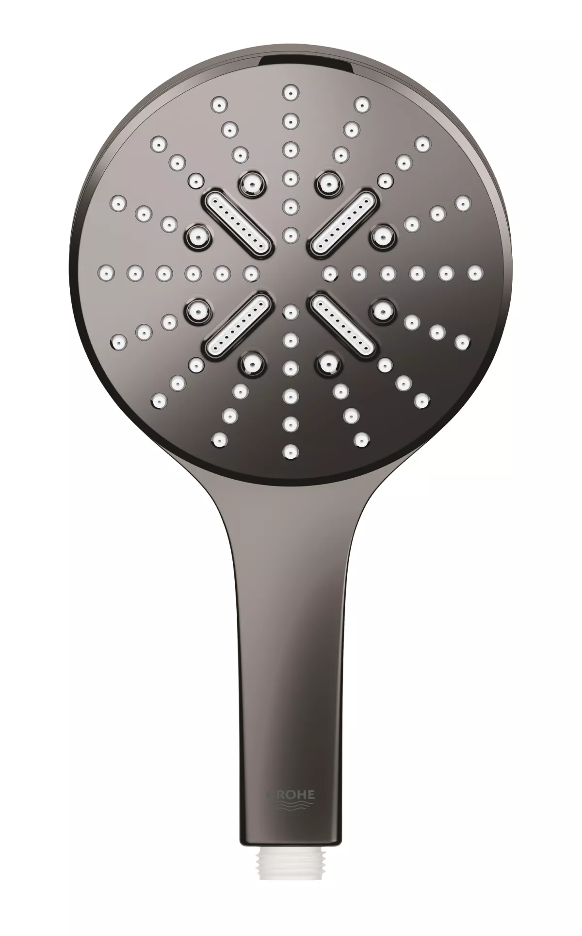 Para de dus Grohe 26574A00, Rainshower SmartActive 130, universala, 3 pulverizari, anti-calcar, lucios, grafit