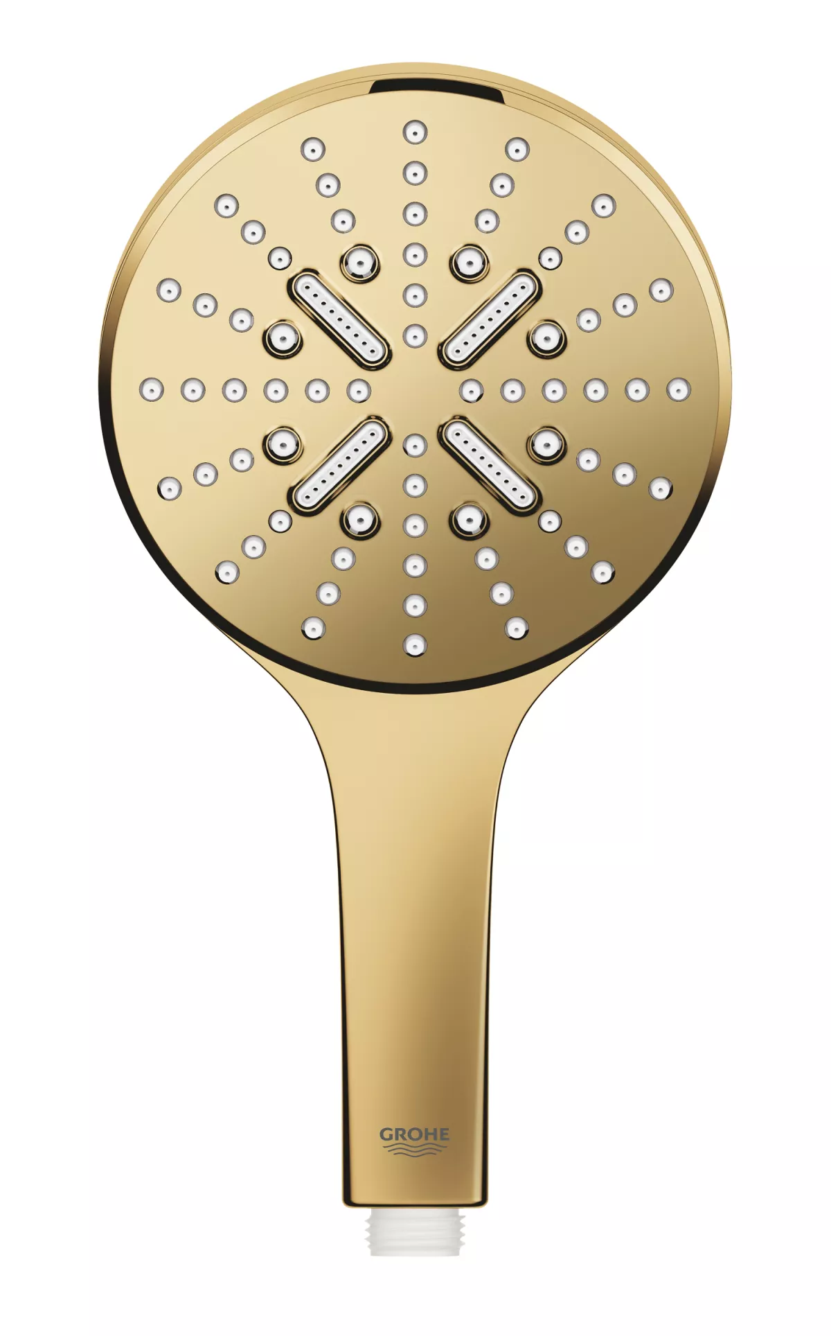 Para de dus Grohe 26574GL0, Rainshower SmartActive 130, 1/2'', 3 functii, lucios, auriu
