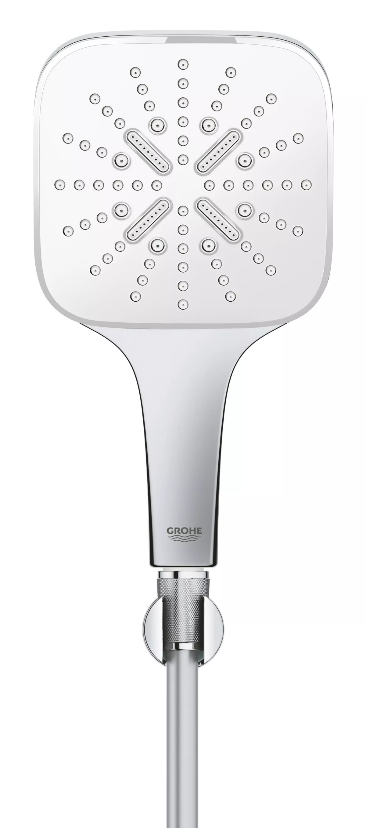 Para de dus Grohe 26589LS0, SmartActive, 130 mm, 3 functii, suport/furtun, crom