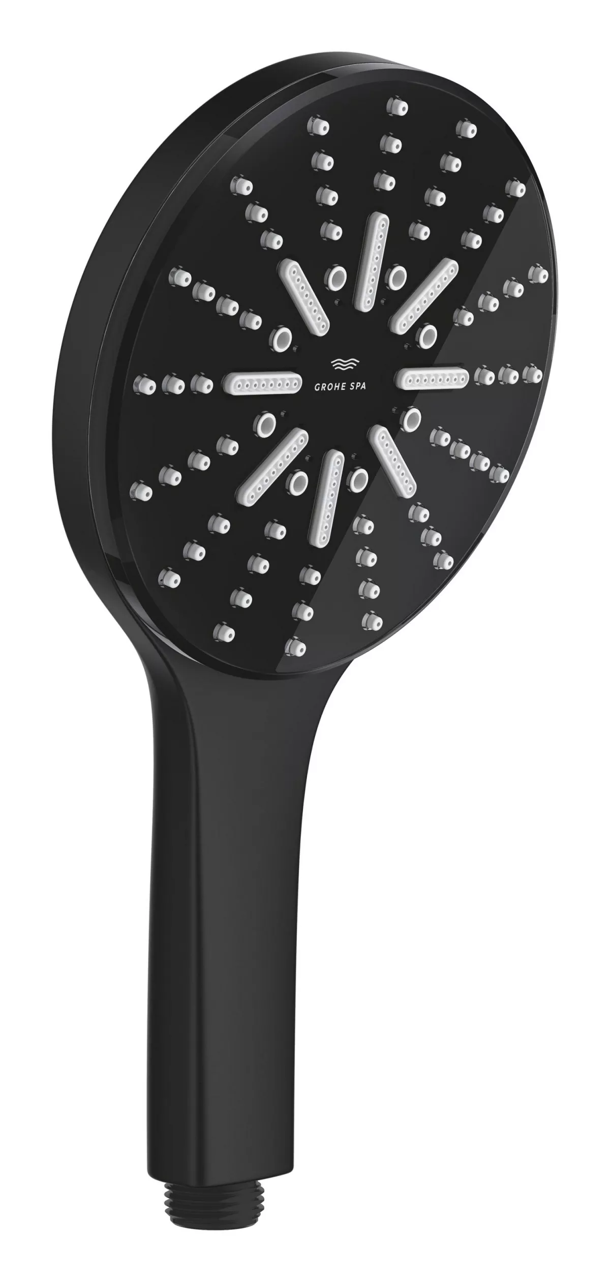 Para de dus Grohe 101676KF00, SPA AQUA, 130 mm, 3 functii, ABS/acril, mat, negru