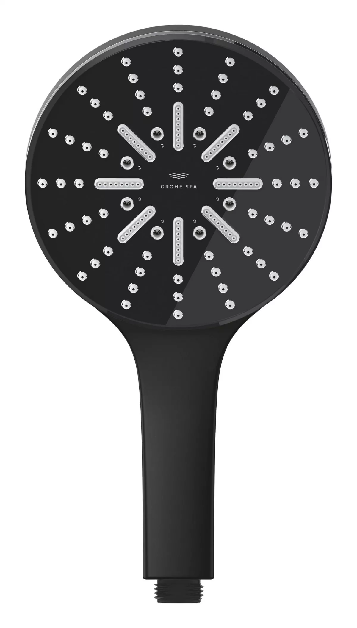 Para de dus Grohe 101676KF00, SPA AQUA, 130 mm, 3 functii, ABS/acril, mat, negru