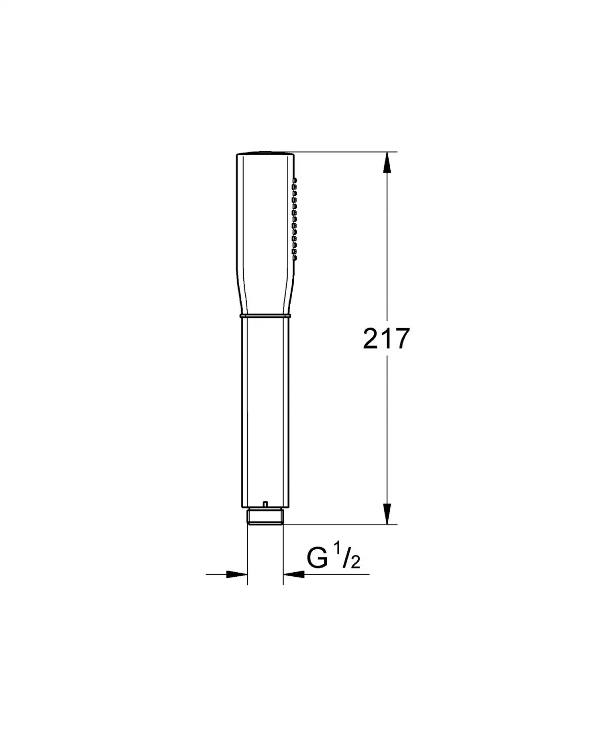 Para dus Grohe 26037IG0, Grandera, 1/2'', 1 functie, metal, crom / auriu