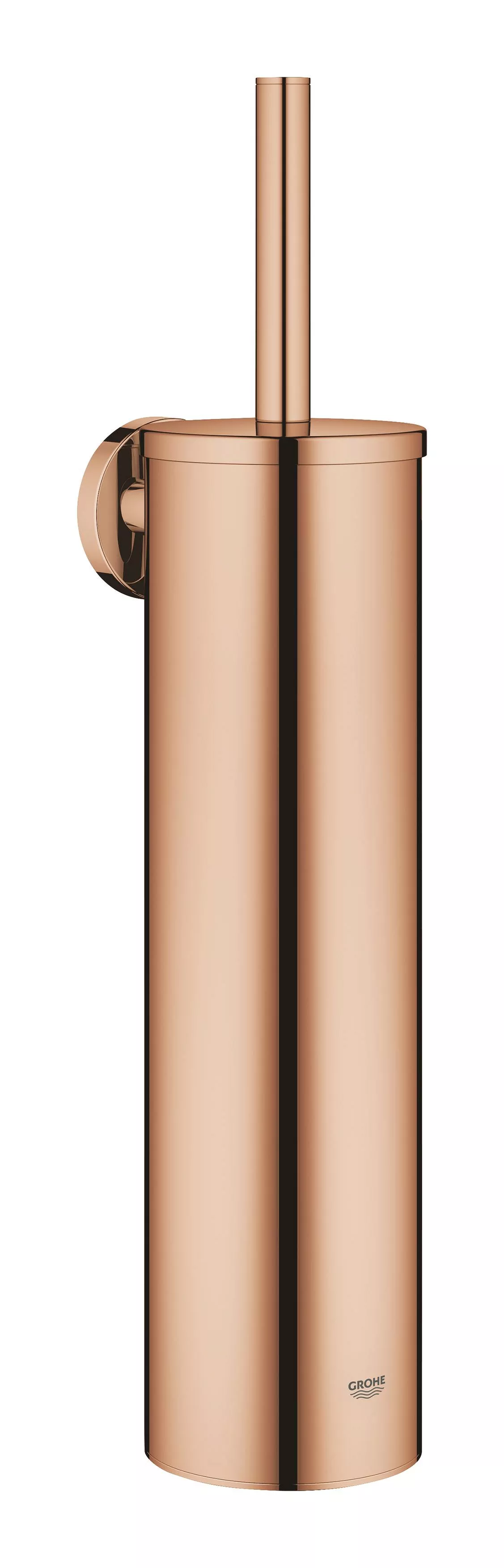 Perie WC Grohe 40696DA0, Essentials, pe perete, metal/plastic, lucios, cupru