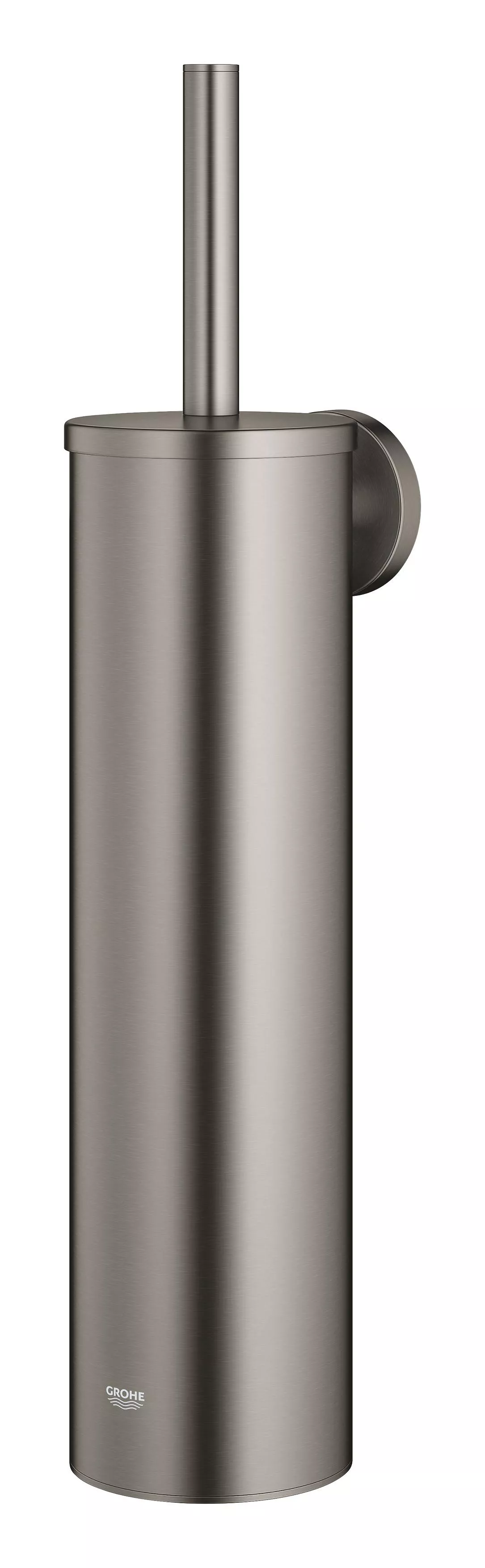 Perie WC Grohe 40696AL0, Essentials, pe perete, metal/plastic, mat, grafit