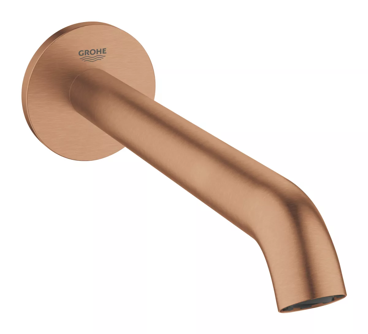 Pipa cada Grohe 13449DL1, Essence, 1/2'', 221 mm, aerator, mat, cupru