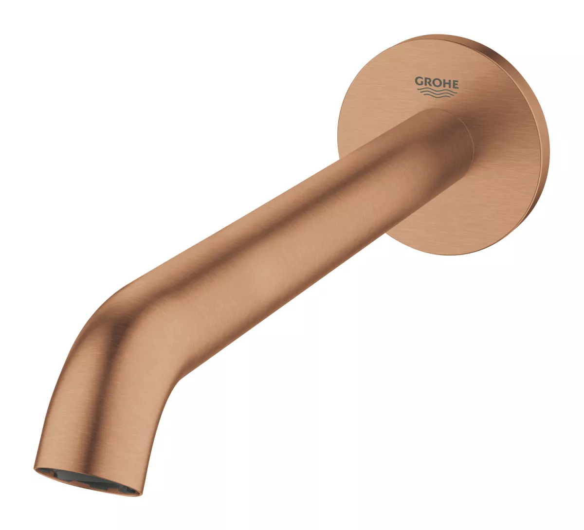 Pipa cada Grohe 13449DL1, Essence, 1/2'', 221 mm, aerator, mat, cupru