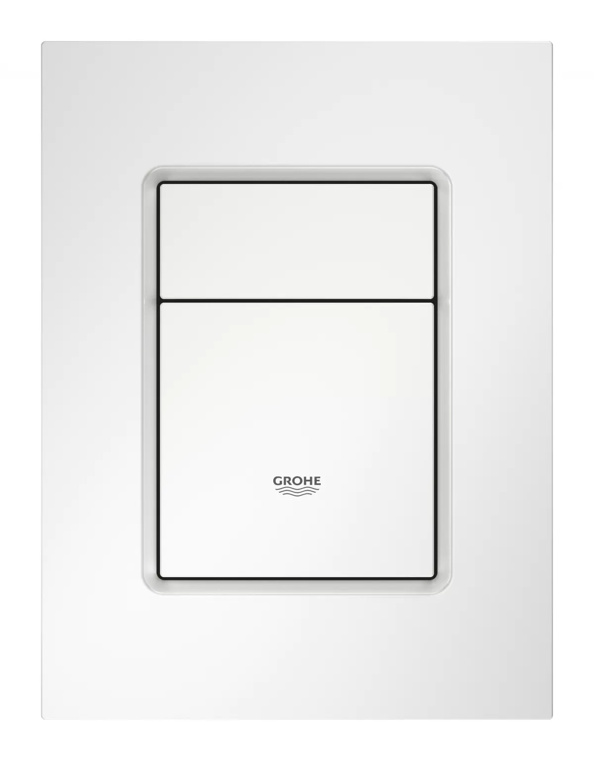 Placa de actionare Grohe 37535SH0, Skate Cosmopolitan, marimea S, dubla actionare, 130 x 172 mm, verticala, alb
