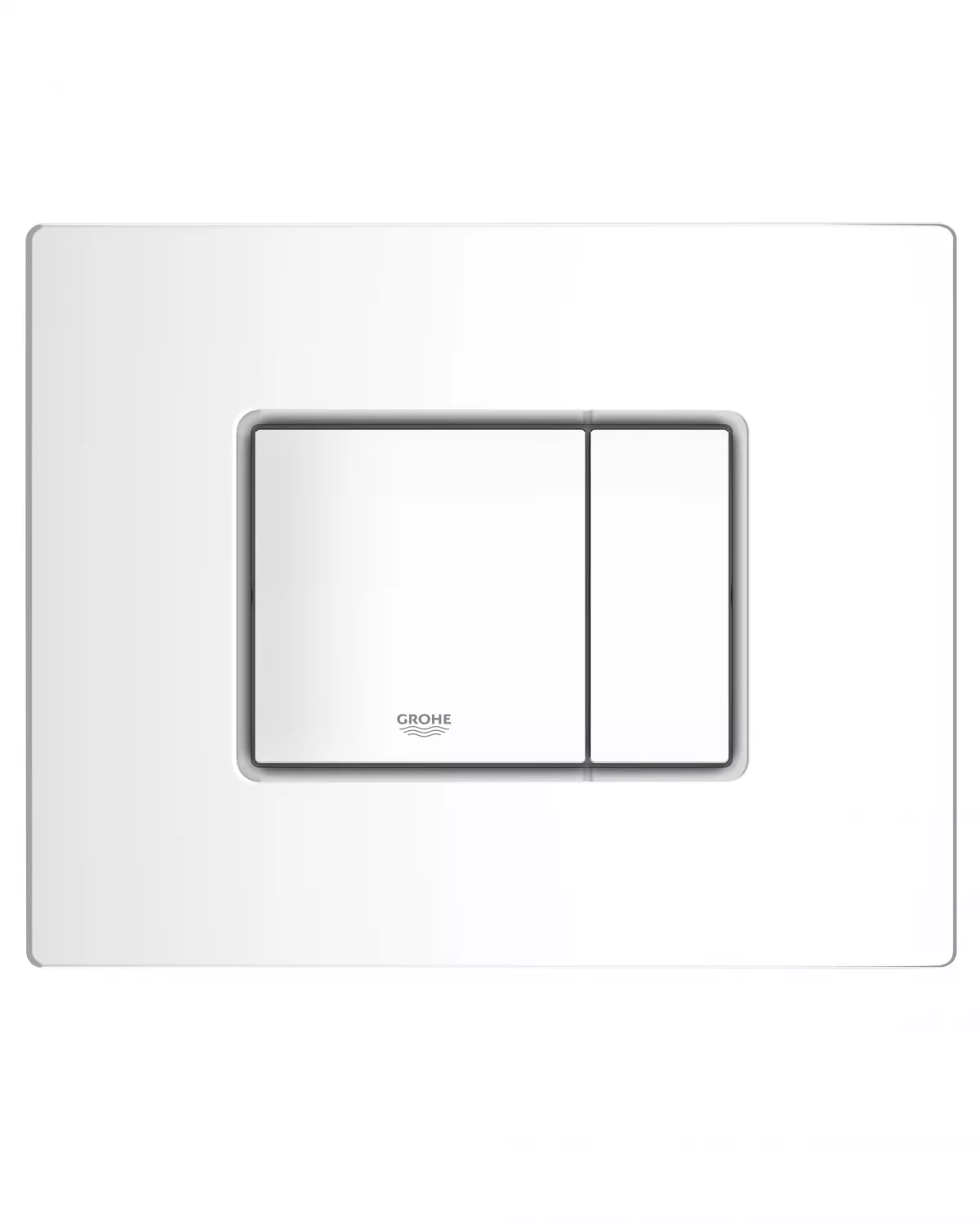 Placa de actionare WC Grohe 38732SH0, Skate Cosmopolitan, dubla spalare, reversibila, 156 x 197 mm, alb
