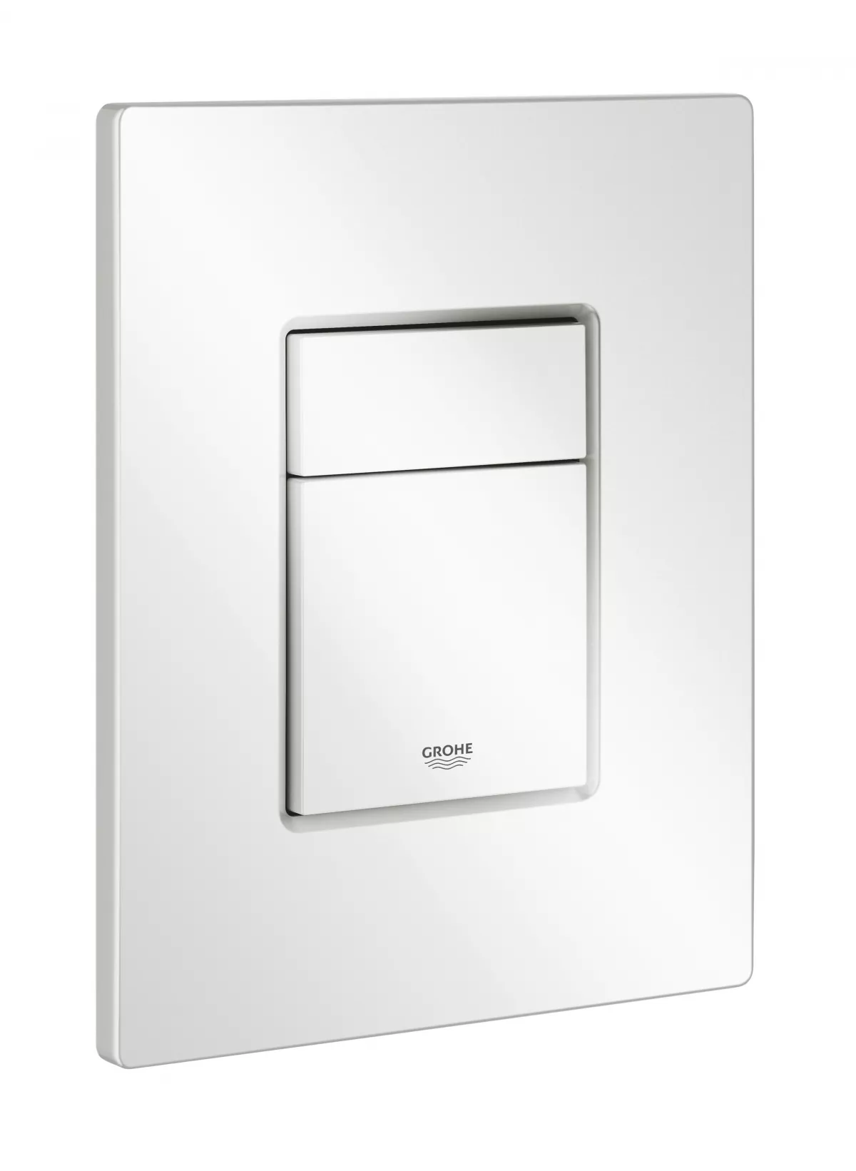 Placa de actionare WC Grohe 38732SH0, Skate Cosmopolitan, dubla spalare, reversibila, 156 x 197 mm, alb