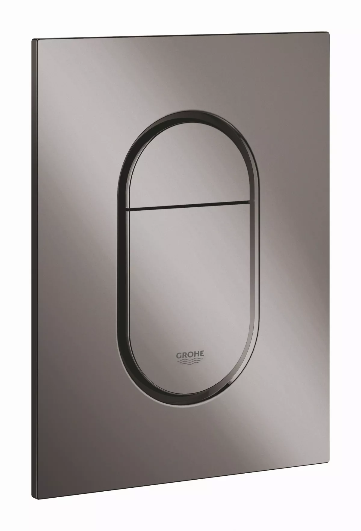 Placa de actionare Grohe 37624A00, Arena Cosmopolitan, marimea S, dubla, 130 x 172 mm, verticala, lucios, grafit