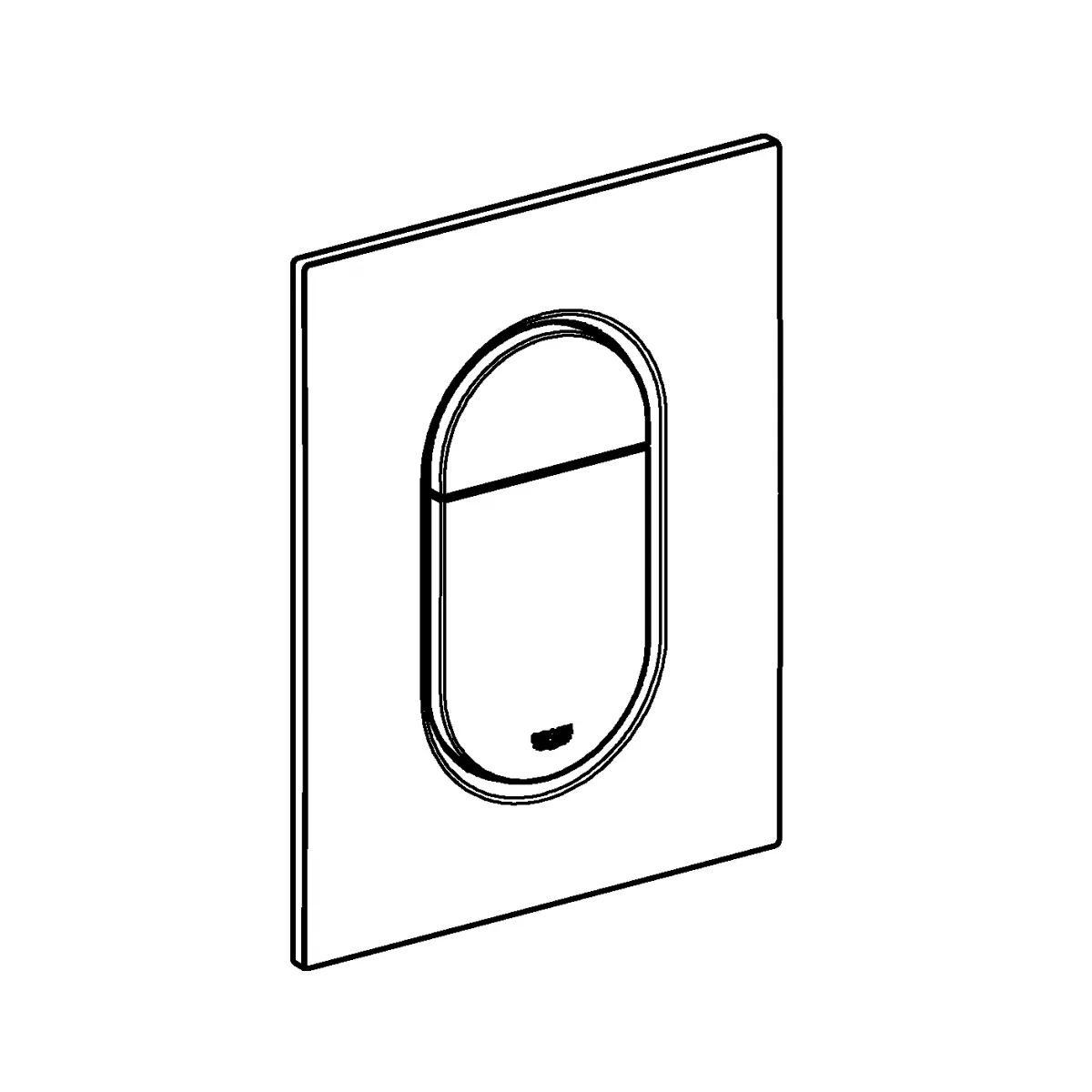 Clapeta WC Grohe 37624DA0, Arena Cosmopolitan, S, dubla, 130 x 172 mm, verticala, lucios, cupru