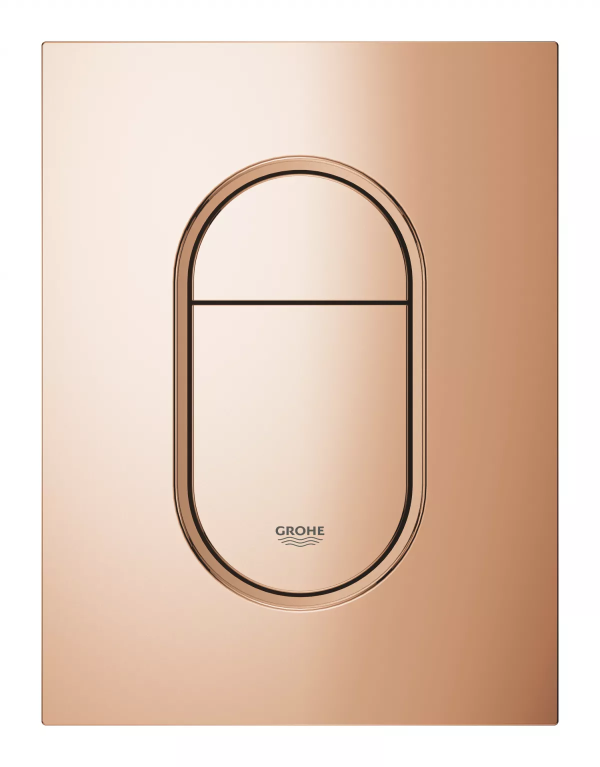 Clapeta WC Grohe 37624DA0, Arena Cosmopolitan, S, dubla, 130 x 172 mm, verticala, lucios, cupru