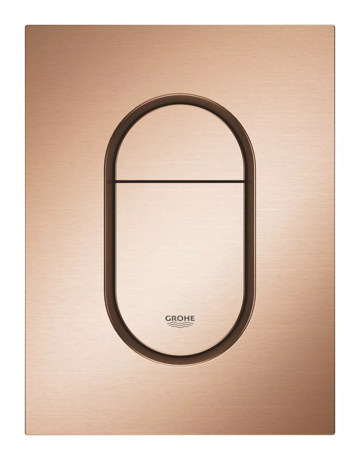 Clapeta WC Grohe 37624DL0, Arena Cosmo, S, dubla, 130 x 172 mm, verticala, mat, cupru