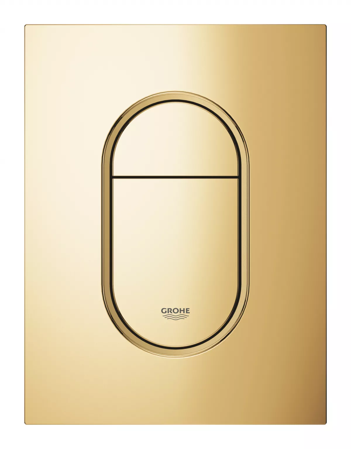 Clapeta WC Grohe 37624GL0, Arena Cosmopolitan, S, dubla, 130 x 172 mm, verticala, lucios, auriu