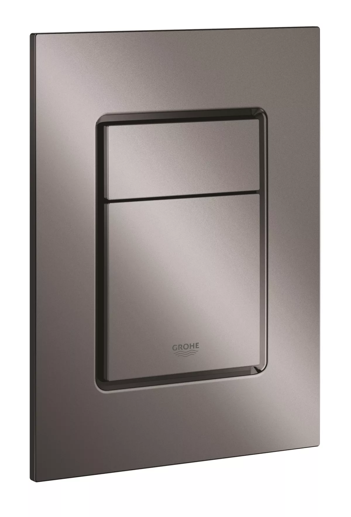 Placa de actionare Grohe 37535A00, Skate Cosmopolitan, marimea S, dubla, 130 x 172 mm, verticala, lucios, grafit