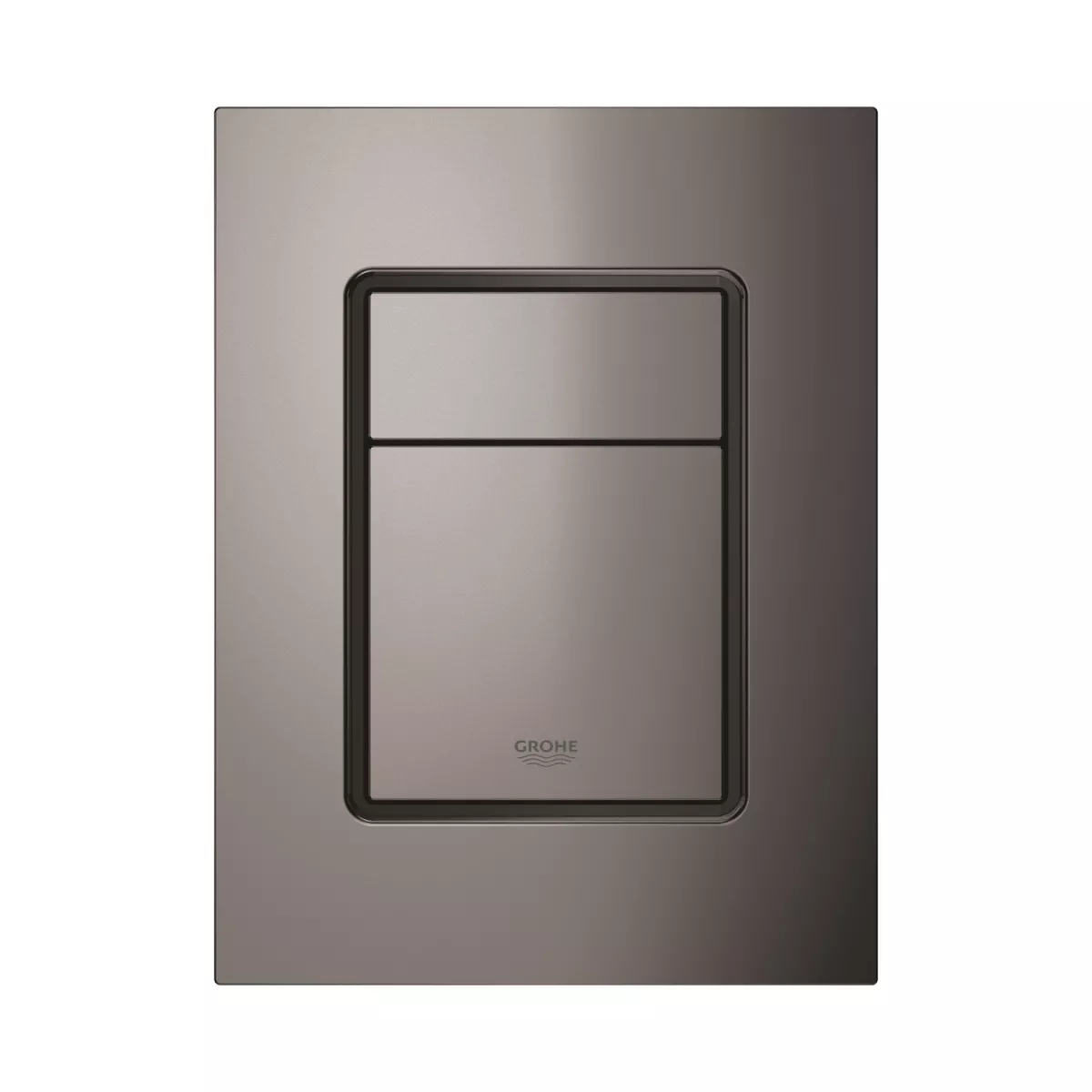 Placa de actionare Grohe 37535A00, Skate Cosmopolitan, marimea S, dubla, 130 x 172 mm, verticala, lucios, grafit