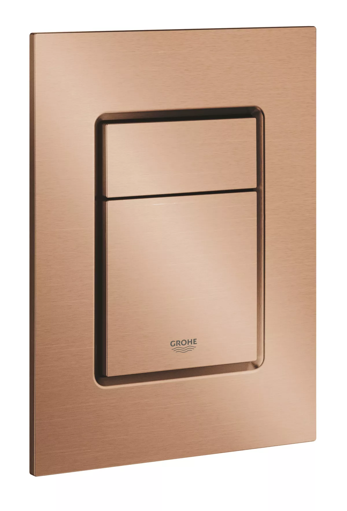Clapeta WC Grohe 37535DL0, Skate Cosmo, S, dubla, 130 x 172 mm, verticala, mat, cupru