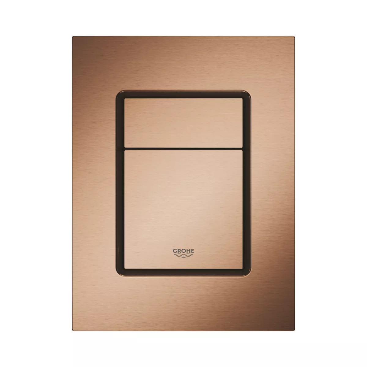 Clapeta WC Grohe 37535DL0, Skate Cosmo, S, dubla, 130 x 172 mm, verticala, mat, cupru