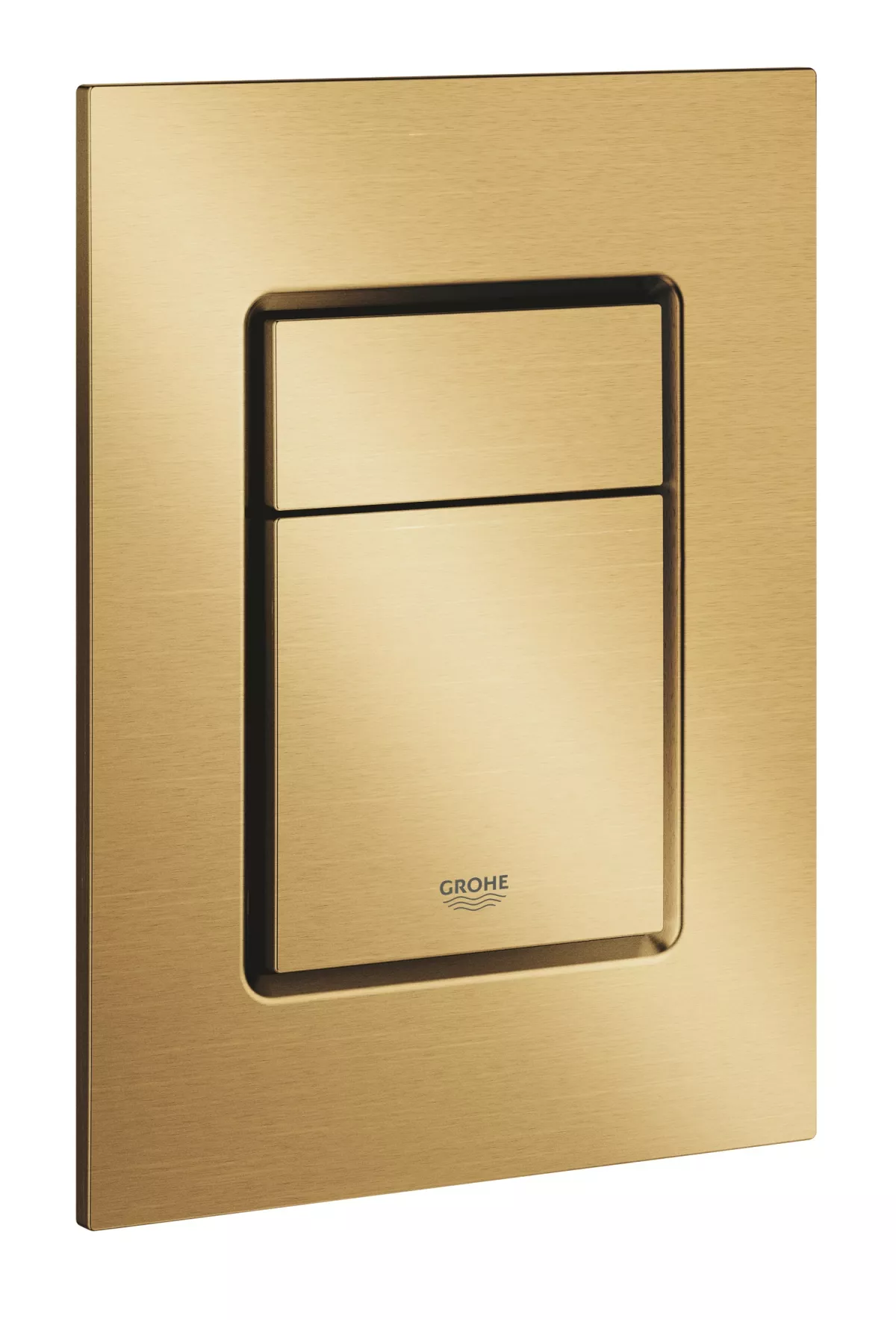 Clapeta WC Grohe 37535GN0, Skate Cosmopolitan, S, dubla, 130 x 172 mm, verticala, mat, auriu