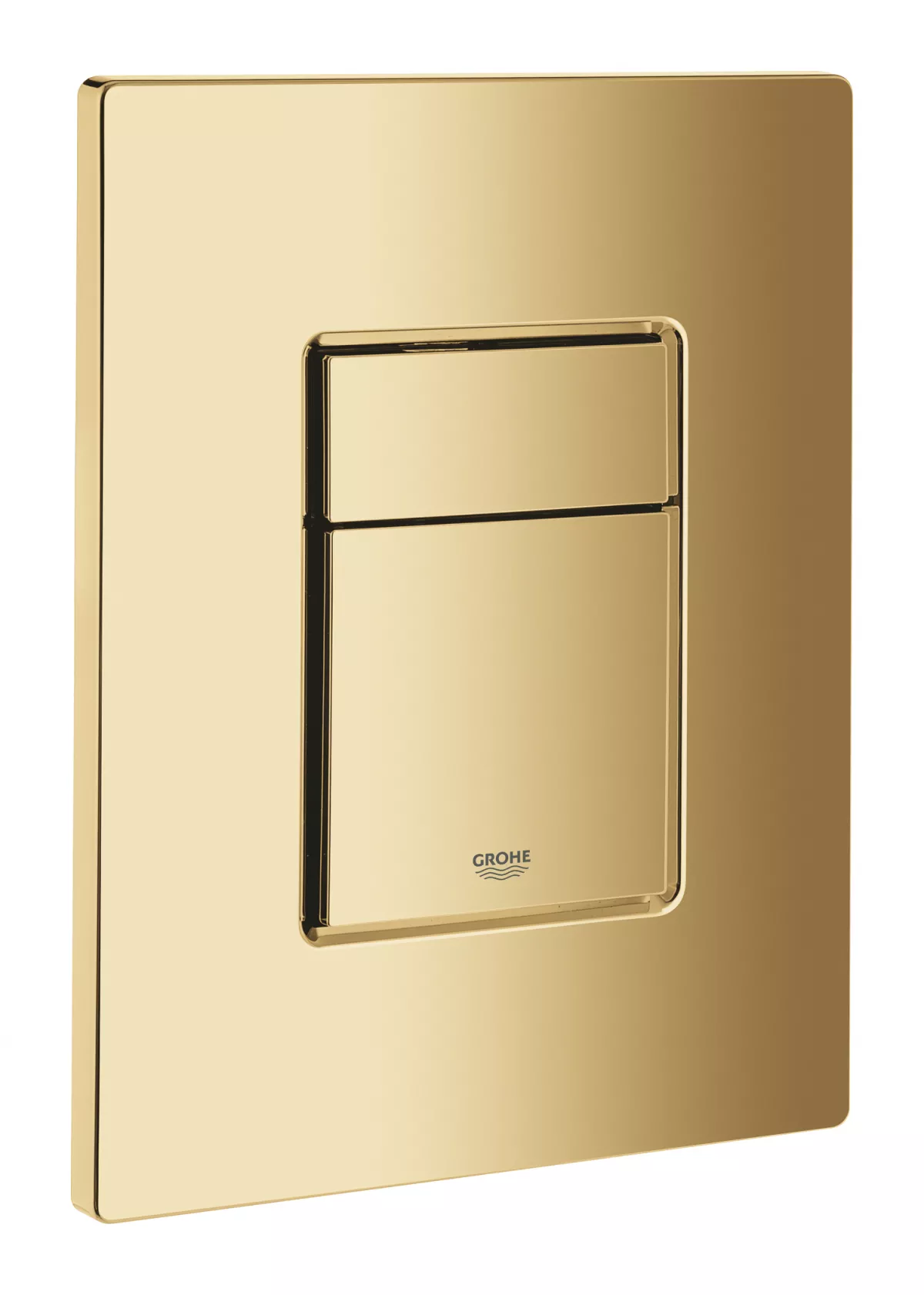 Placa de actionare Grohe 38732GL0, Skate Cosmopolitan, dubla, 156 x 197 mm, verticala, lucios, auriu