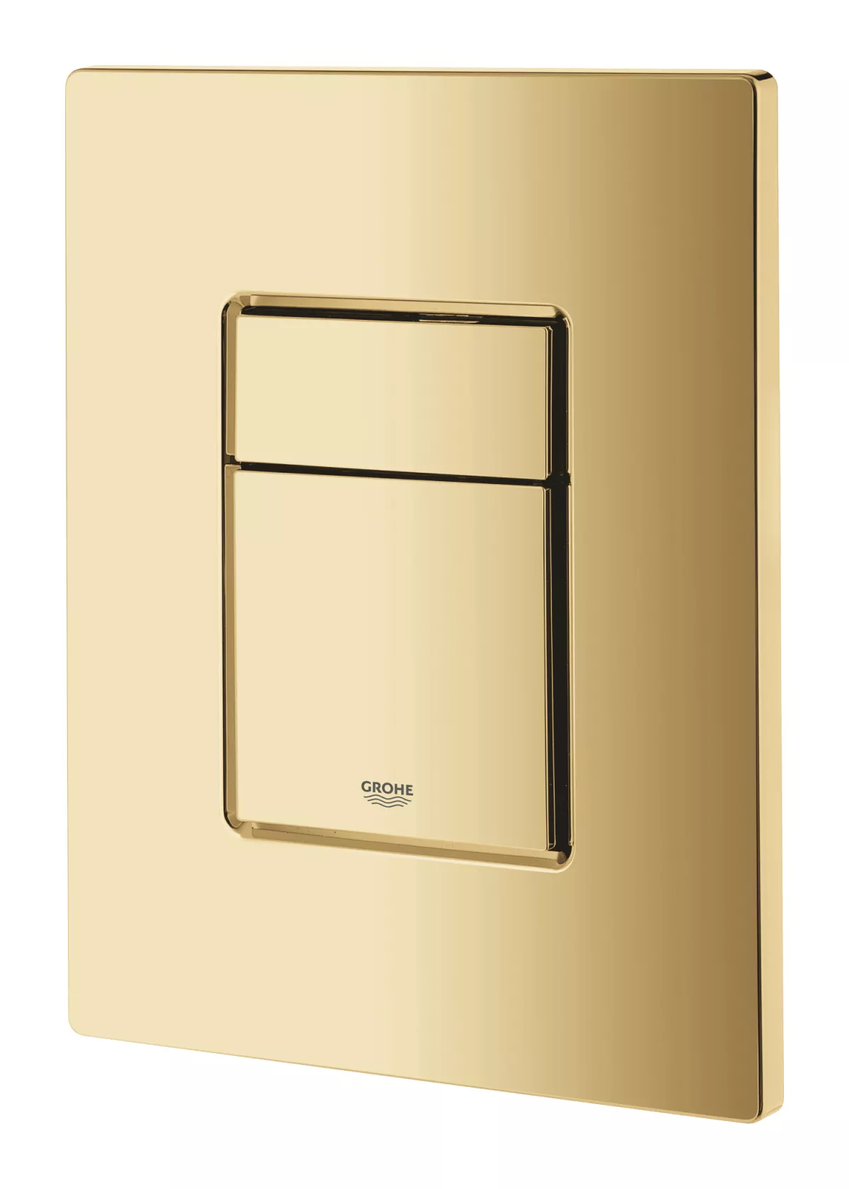 Placa de actionare Grohe 38732GL0, Skate Cosmopolitan, dubla, 156 x 197 mm, verticala, lucios, auriu