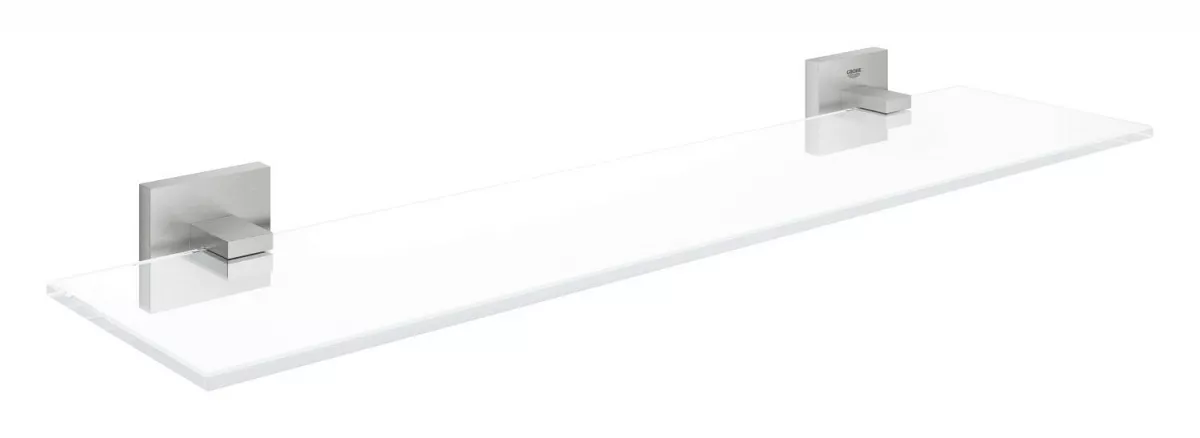 Raft Grohe 41109DC0, Start Cube, pe perete, 530 mm, metal/sticla, mat, otel satinat