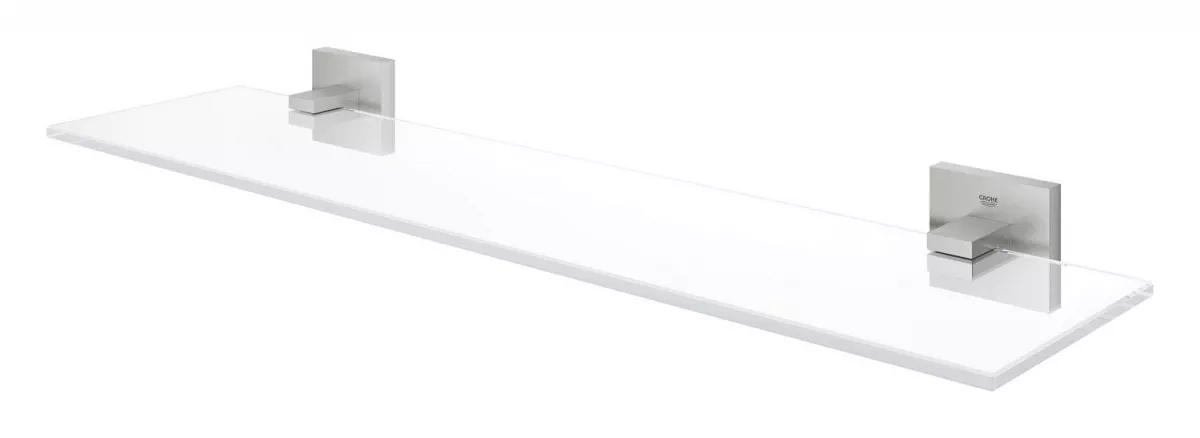 Raft Grohe 41109DC0, Start Cube, pe perete, 530 mm, metal/sticla, mat, otel satinat