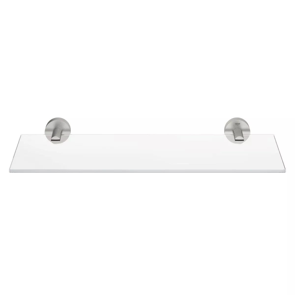 Raft Grohe 41202DC0, Start, pe perete, 530 x 145 mm, sticla, mat, otel satinat