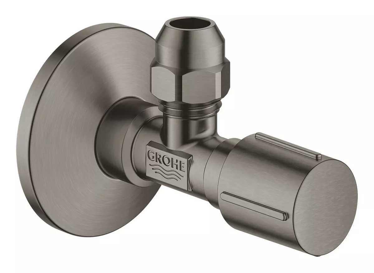 Robinet cu ventil de colt Grohe 22037AL0, 1/2'', 3/8'', mat, grafit