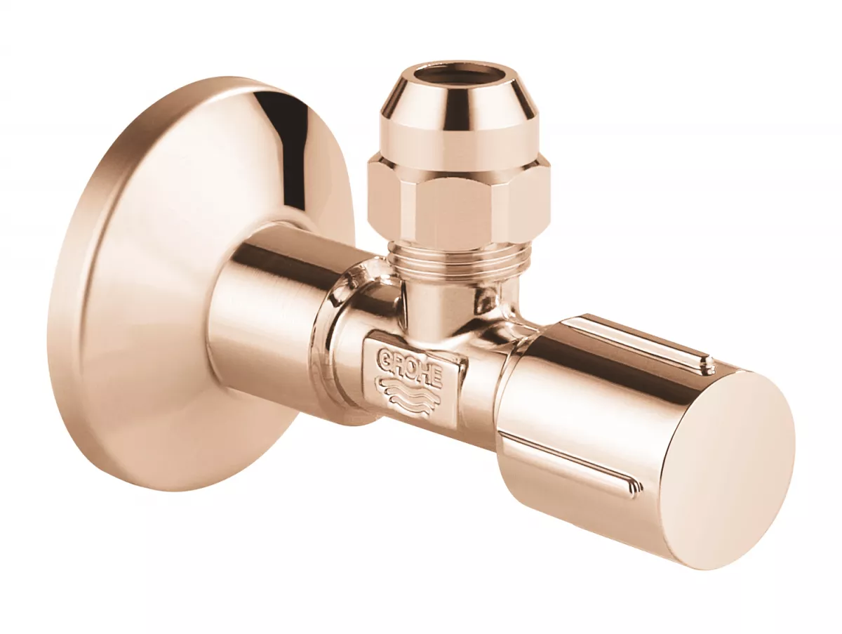 Robinet cu ventil de colt Grohe 22037DA0, 1/2'', 3/8'', lucios, cupru