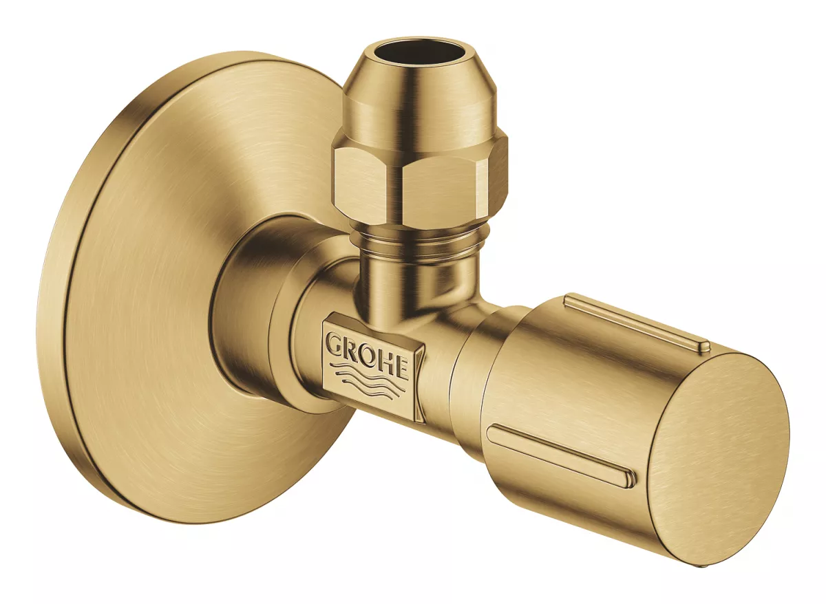Robinet cu ventil de colt Grohe 22037GN0, 1/2'', 3/8'', mat, auriu