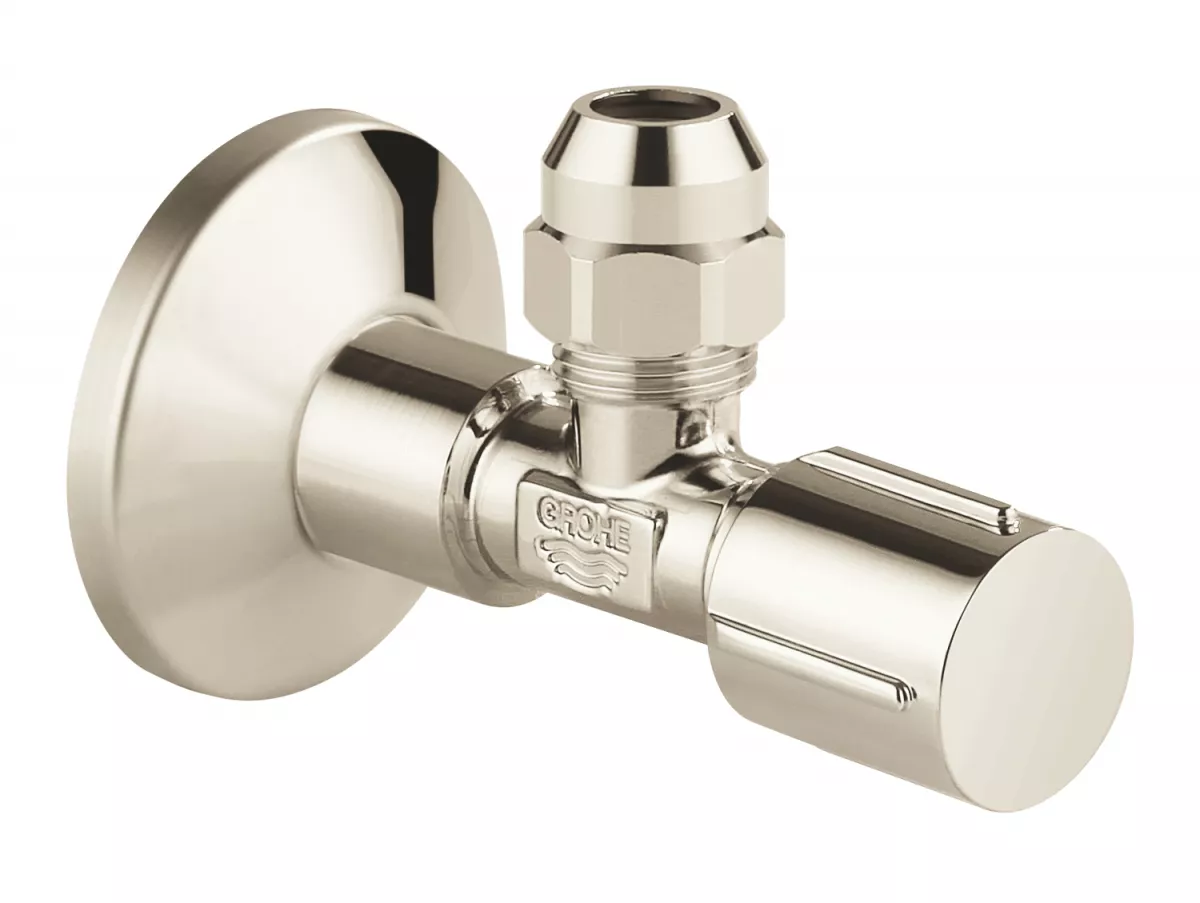 Robinet cu ventil de colt Grohe 22037BE0, 1/2'' x 3/8'', alama, mat, nichel