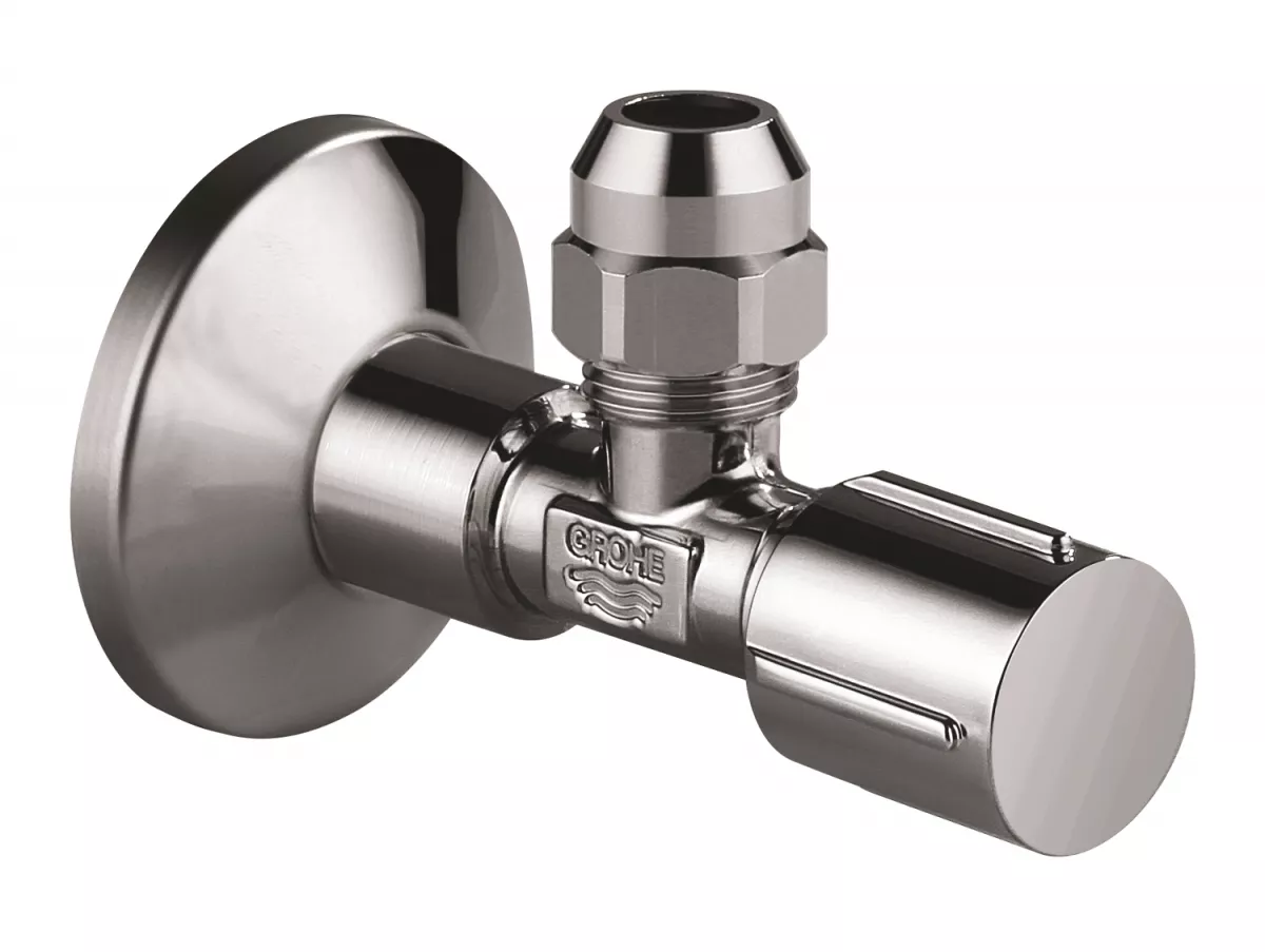 Robinet cu ventil Grohe 22039A00, 1/2'' x 3/8'', fara marcaj, lucios, grafit