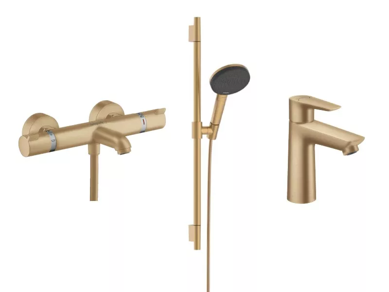 Set 3in1 cada Hansgrohe Talis, aparent, termostat, set du…