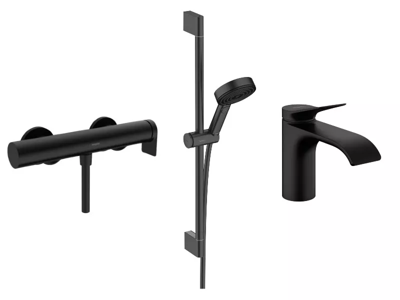 vivi Set 3in1 dus Hansgrohe Vivenis, baterie lavoar S, coloana…