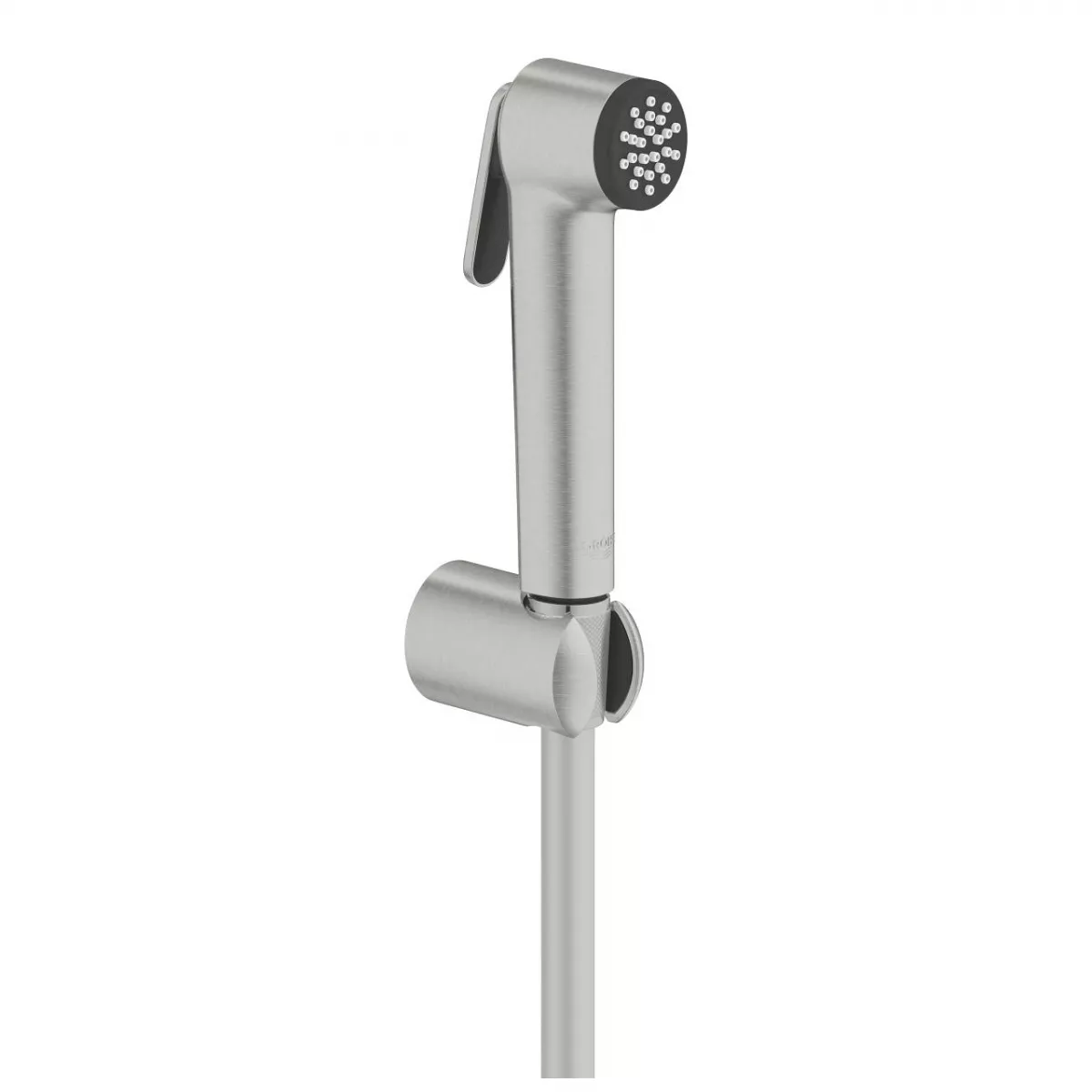 Set dus igienic Grohe 27513DC1, Tempesta-F, 1/2'', 1 functie, suport, furtun, mat, otel satinat