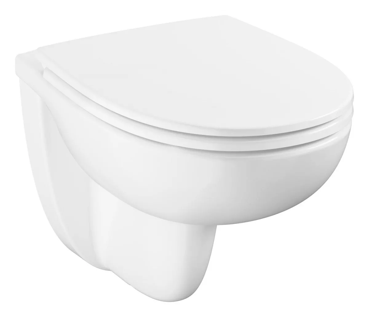 Set WC Grohe 112949SH00, Bau Ceramic, suspendat, Rimless, capac SoftClose, alb