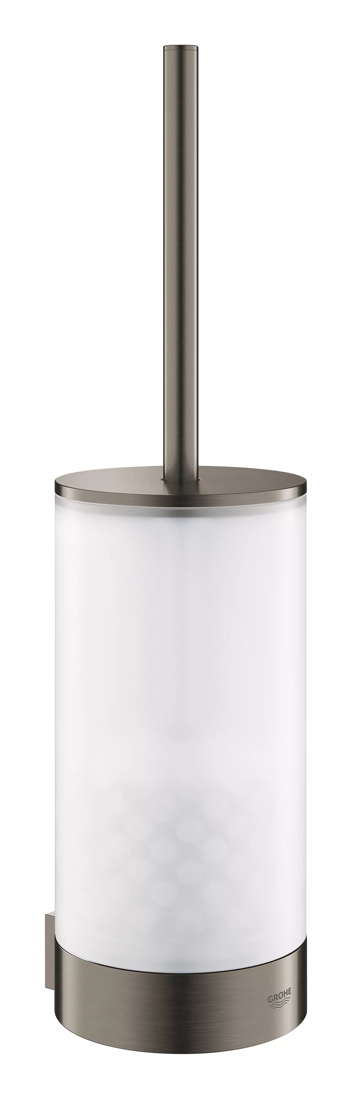 Set perie WC Grohe 41076AL0, Selection, pe perete, sticla / metal, mat, grafit