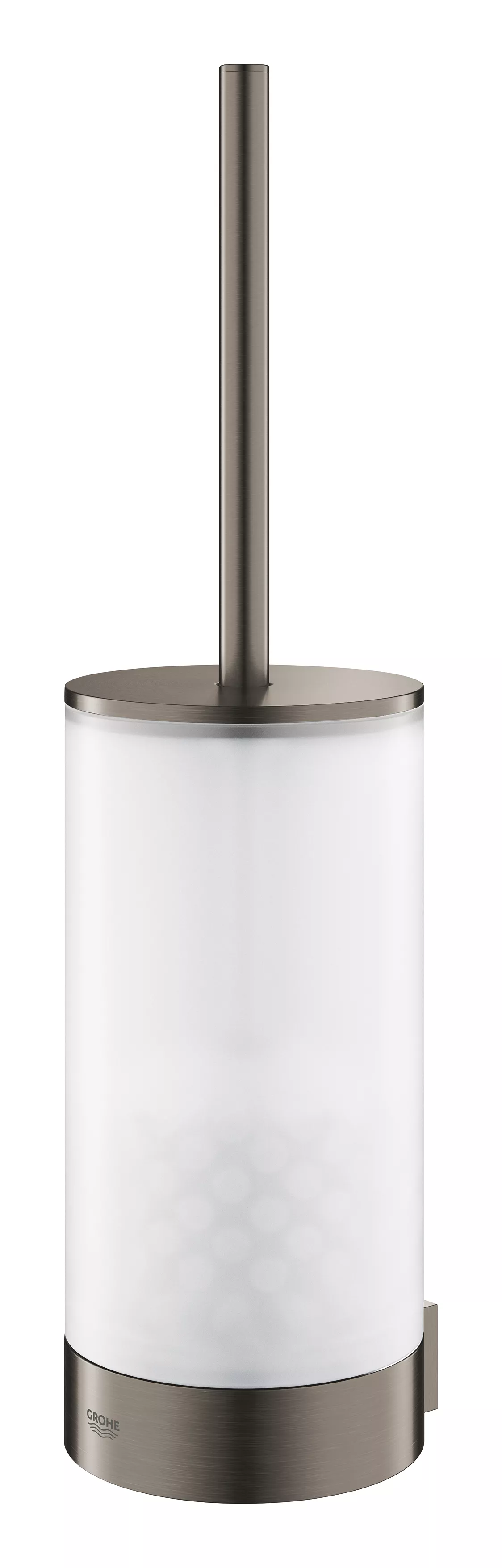 Set perie WC Grohe 41076AL0, Selection, pe perete, sticla / metal, mat, grafit