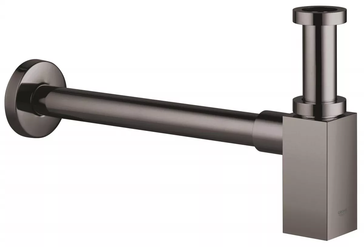 Sifon lavoar Grohe 40564A00, Eurocube, reglabil, metal, lucios, grafit