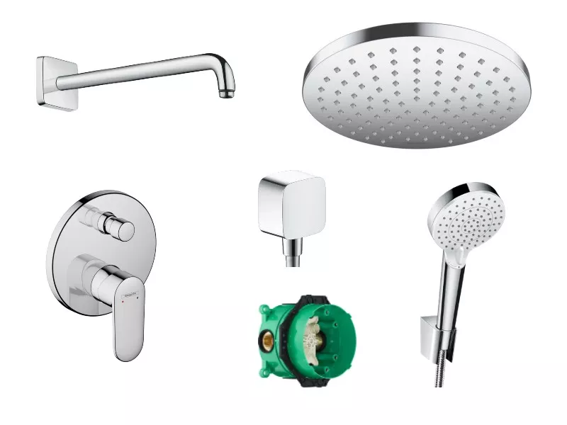 Sistem de dus Hansgrohe Vernis Blend 71466000, 1/2'', inc…