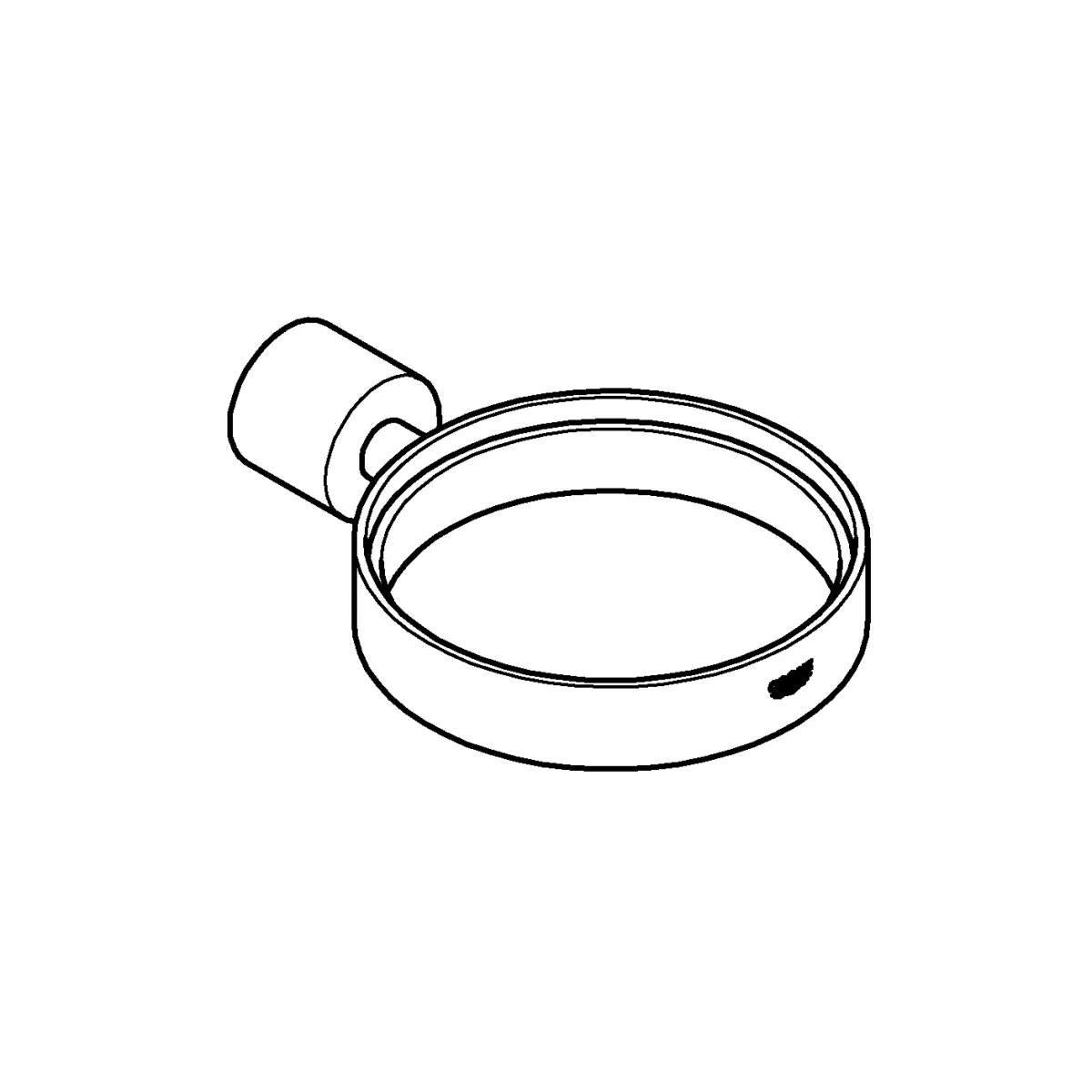 Suport Grohe 40305AL3, Atrio, pe perete, metal, pentru savoniera, mat, grafit