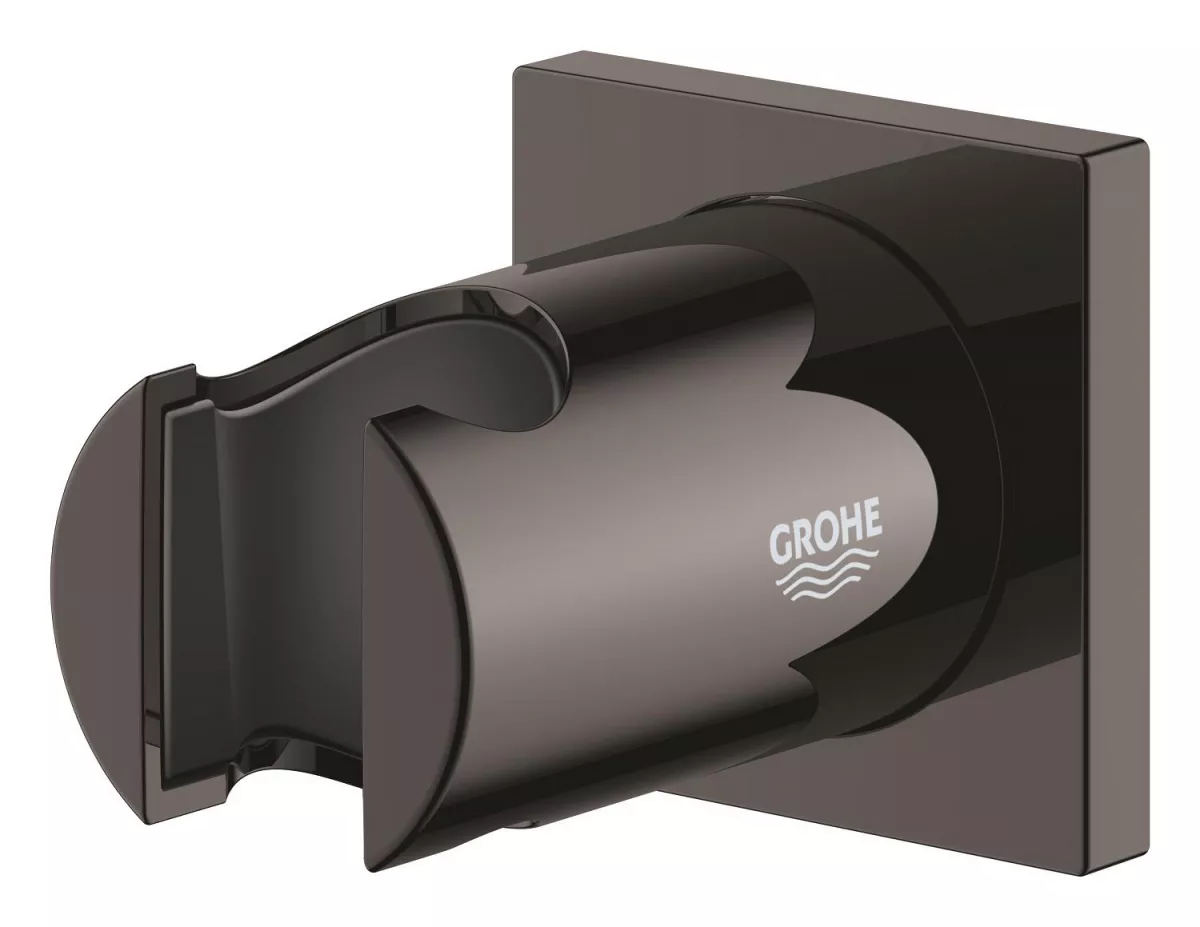 Suport para dus Grohe 27075A00, Rainshower, pe perete, universal, lucios, grafit