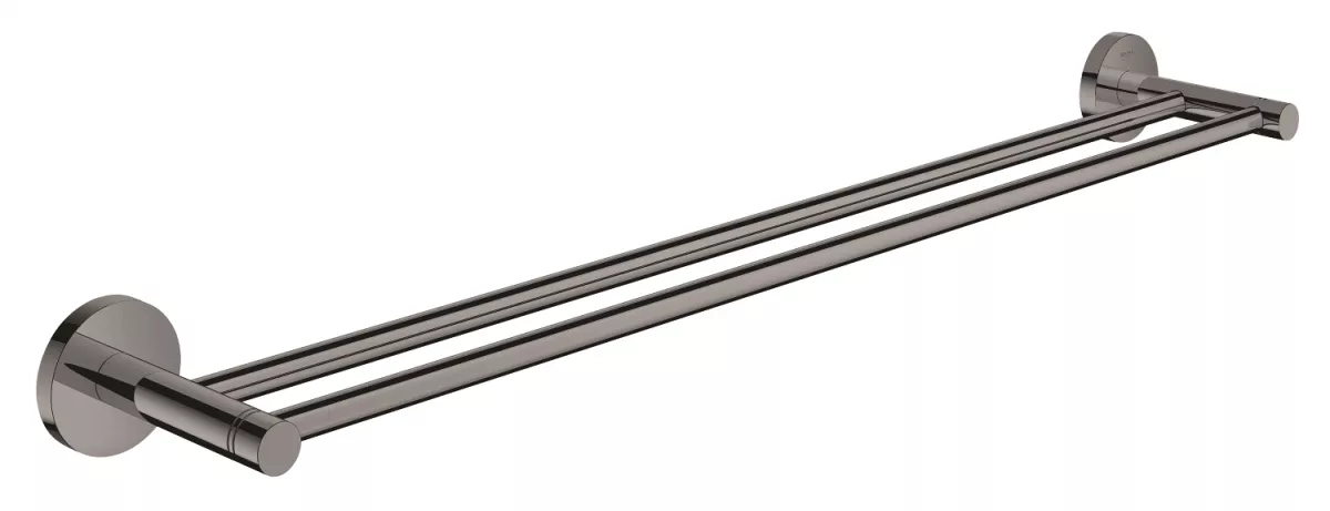 Suport prosop Grohe 40802A01, Essentials, pe perete, 654 mm, metal, lucios, grafit